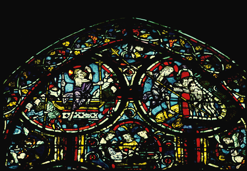 Apse, outer ambulatory, window 10, section 18