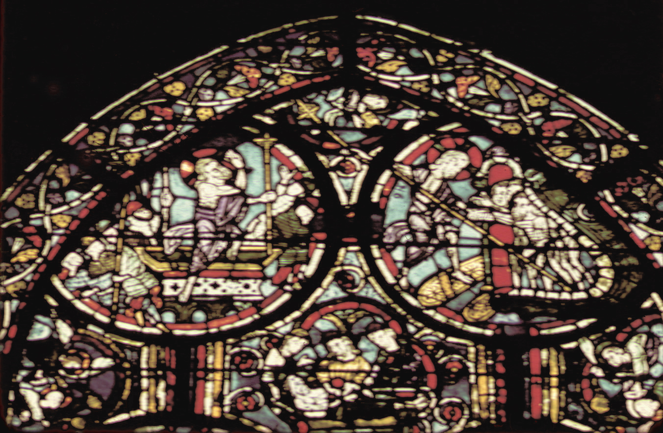 Apse, outer ambulatory, window 10, section 18