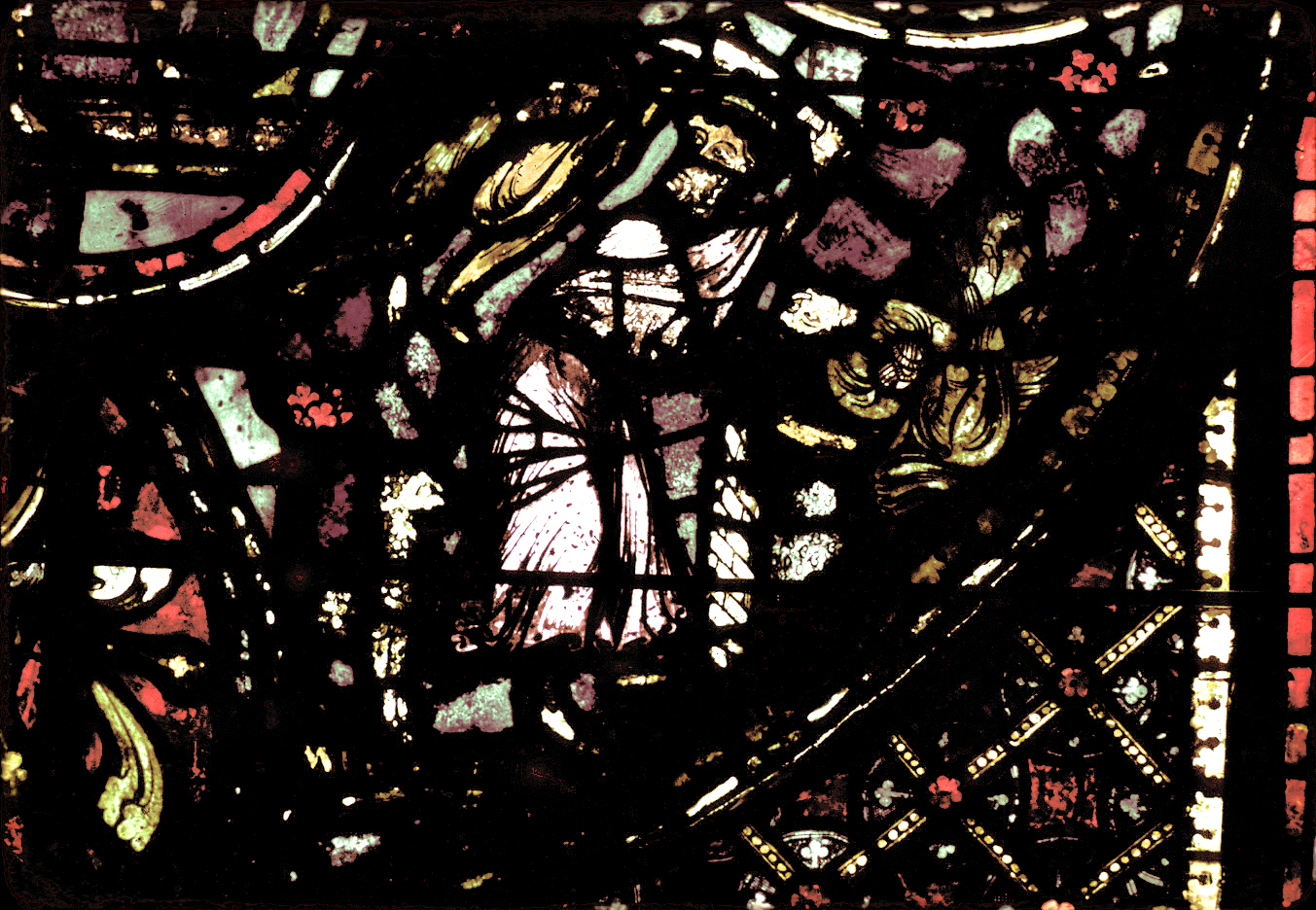 Apse, outer ambulatory, window 15, section 4