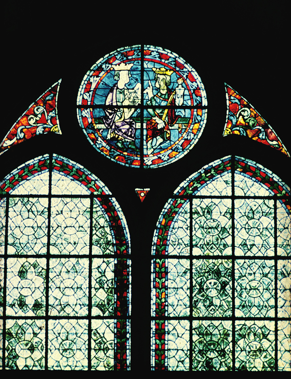 Nave, wall south, inner aisle, window 11z, rose (lower triforium)