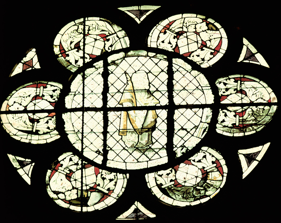 Nave clerestory, window 14X, rose (triforium, high)