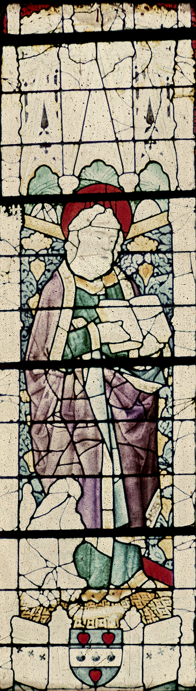 Nave, wall north, chapel, window 9A, section 1-2