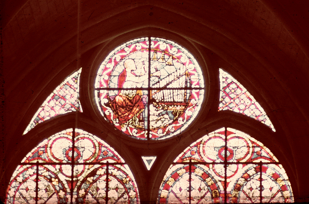 Nave, wall south, inner aisle, window 12Z, rose (triforium, low)