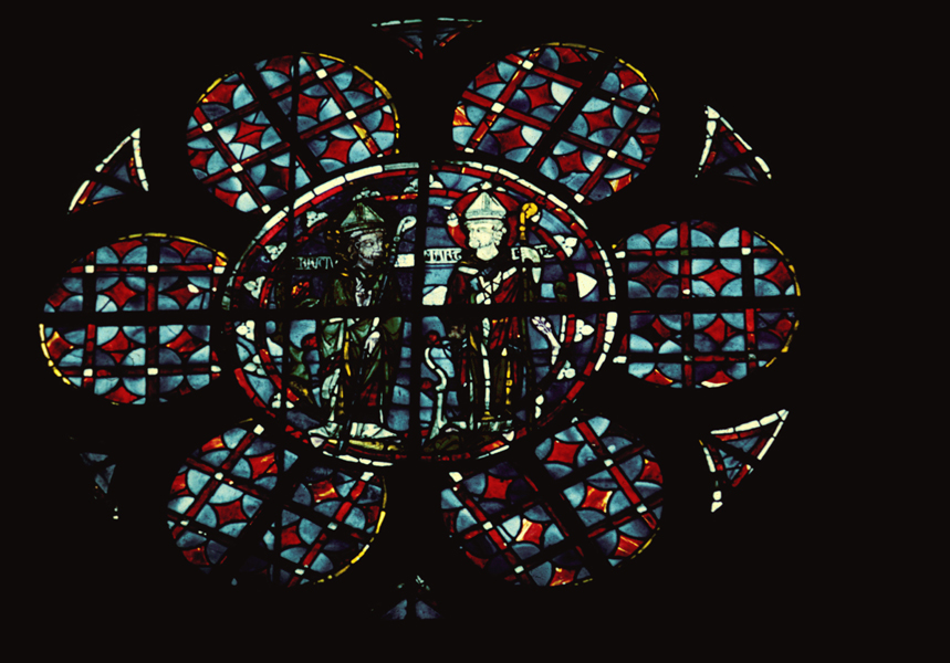 Nave clerestory, wall north, 10x, rose