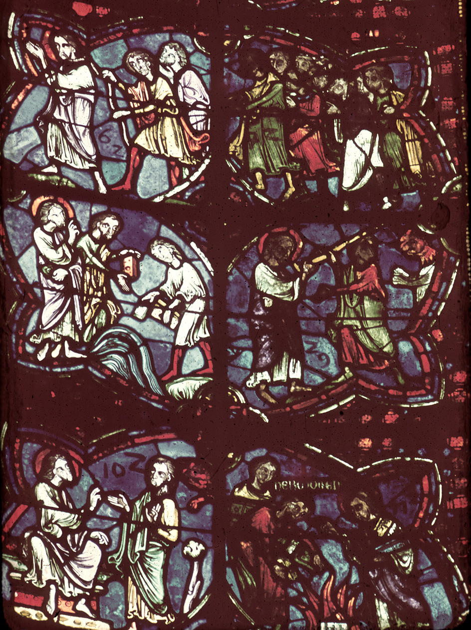 Apse, Joan of Arc Chapel, Window 4, section 7-8-13-14