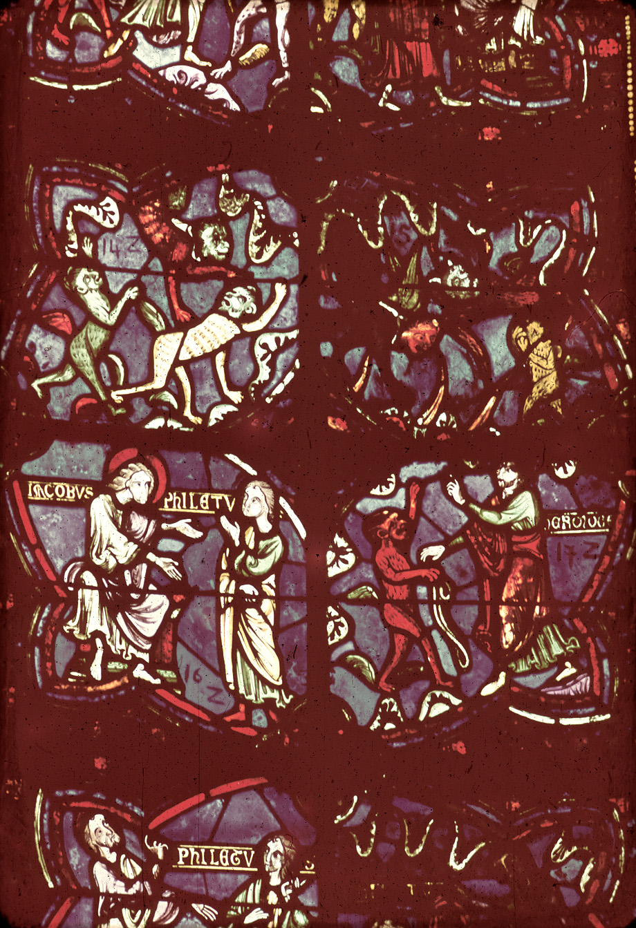 Apse, Joan of Arc Chapel, Window 4, section 3-4-17-18