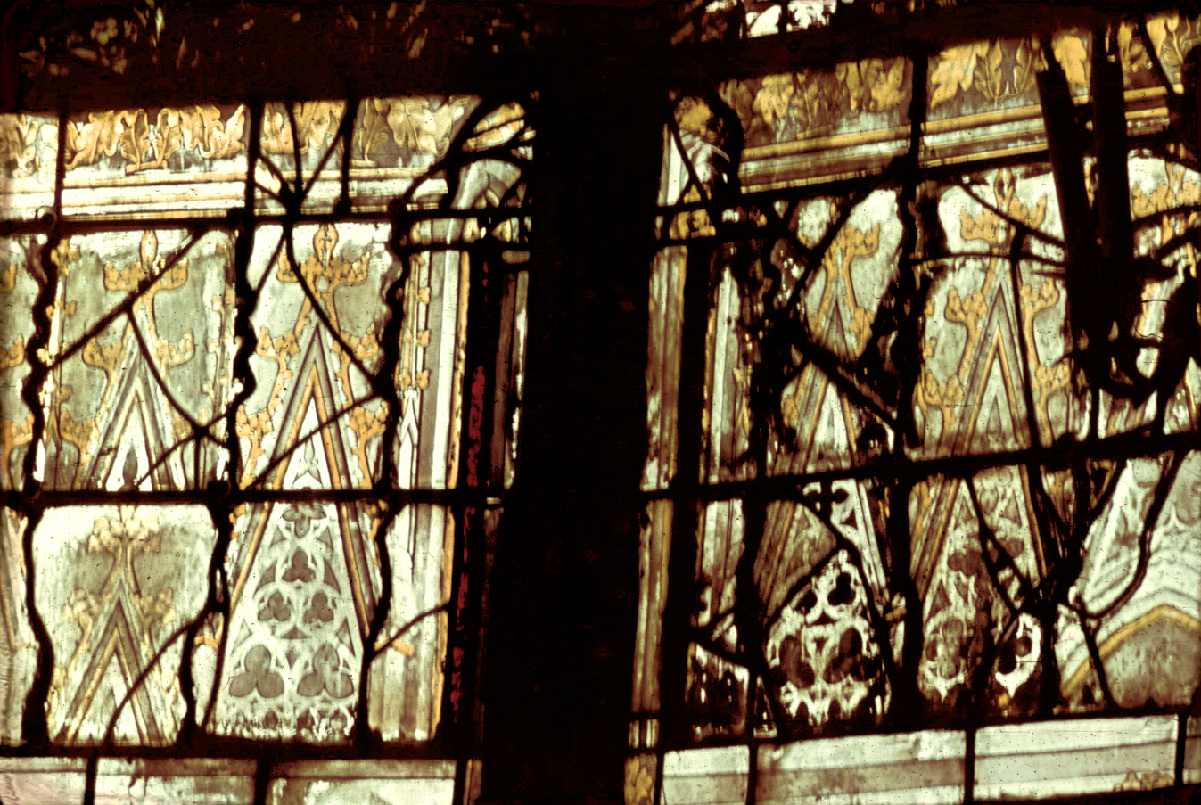 Apse, axial chapel, window 12, section 1-1A