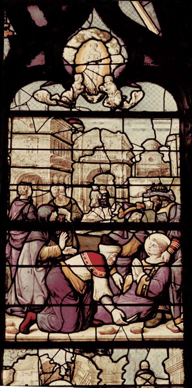 Nave, wall south, chapel, window X, section D2