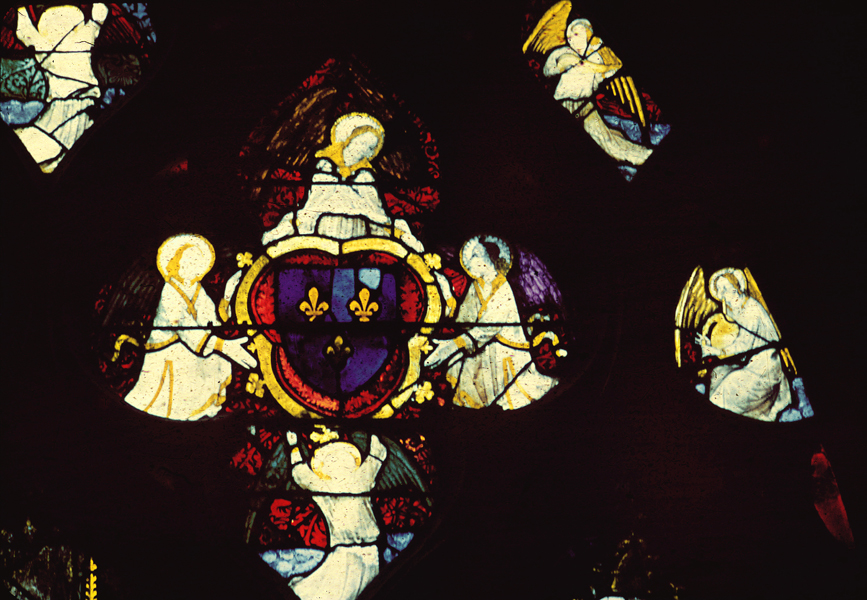 Nave, wall south, chapel, window 1, section 1 (tracery)