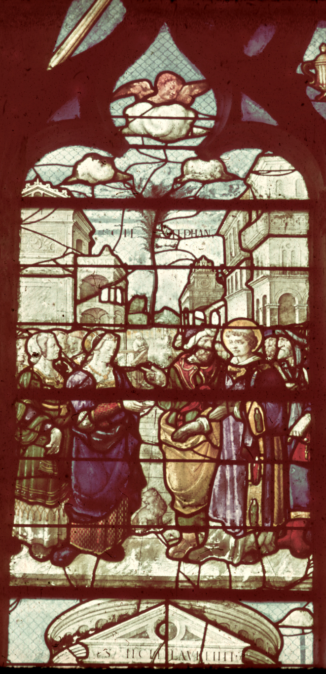 Nave, wall south, chapel, window X, section A2