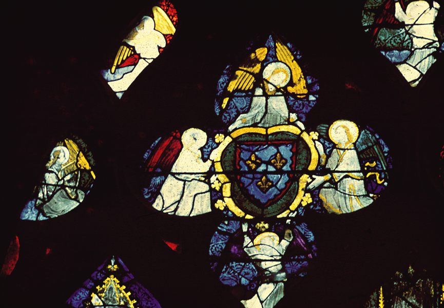 Nave, wall south, chapel, window 1, section 3 (tracery)