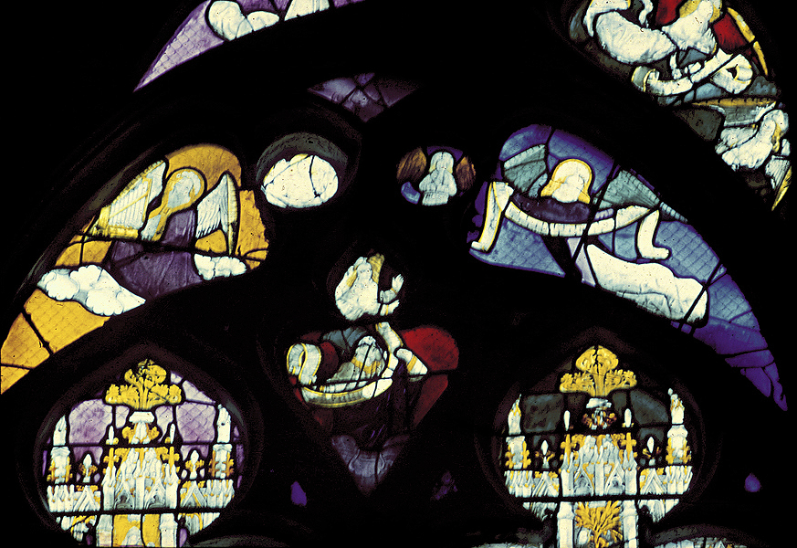 Nave, wall south, chapel, window YW, section 4