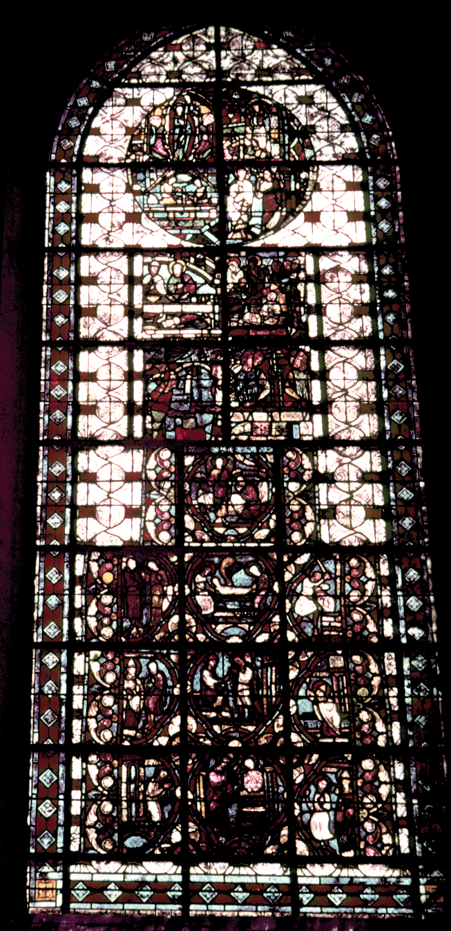 Nave, wall south, window 2, full (fragments)