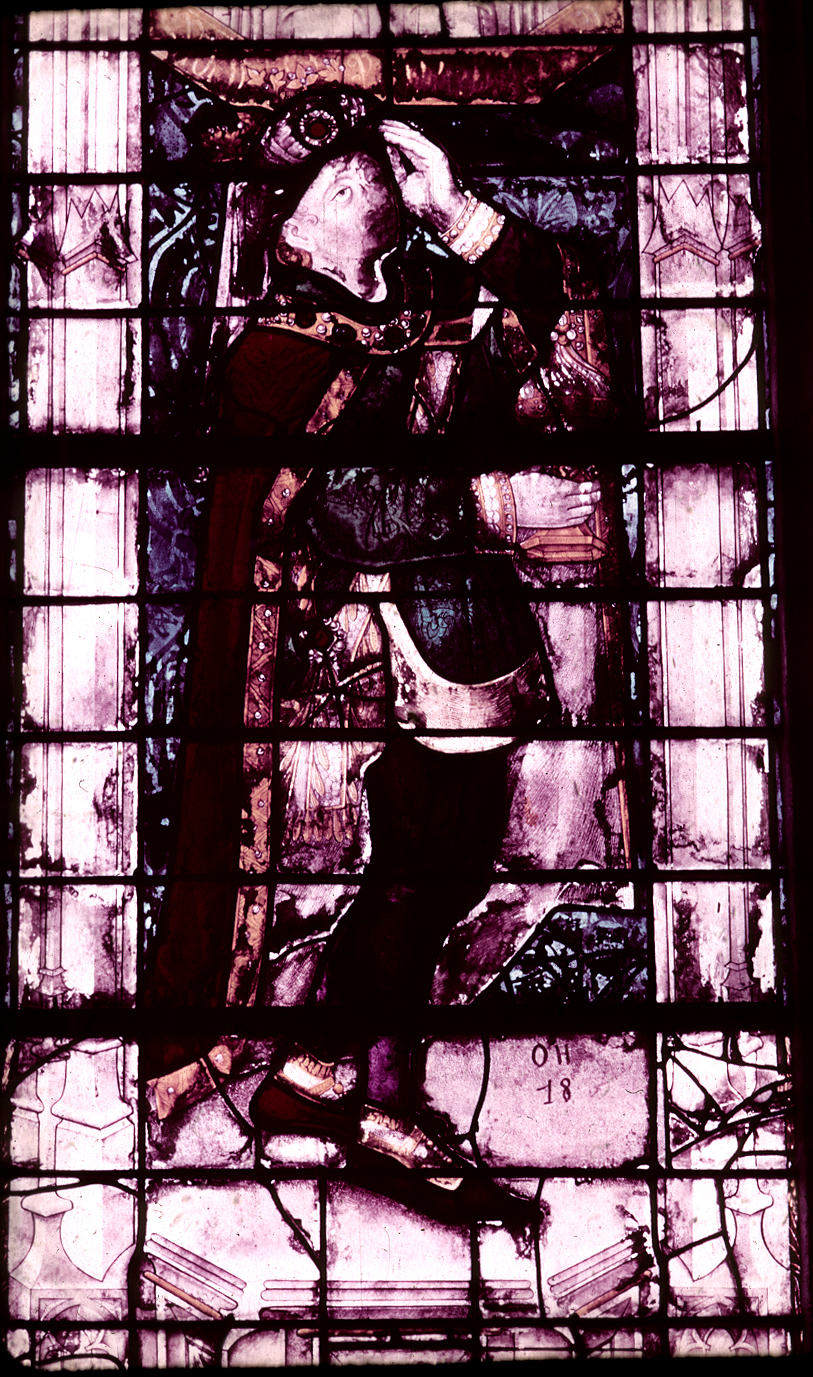 Nave, wall north, chapel, window 4A, section B2