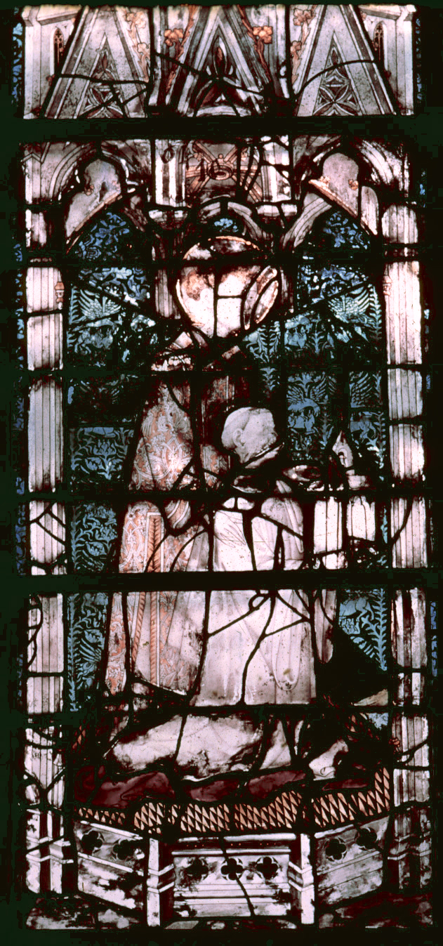 Nave, wall north, chapel, window 2A, section B2