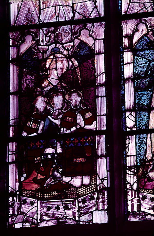 Nave, wall north, chapel, window 2A, section A2