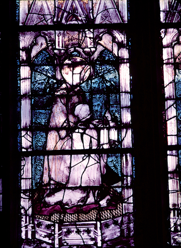 Nave, wall north, chapel, window 2A, section B2