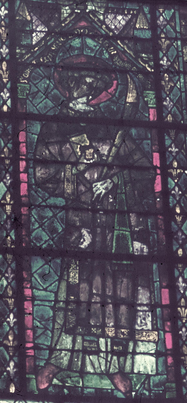 Transept, north, west bay window  3, lancet left
