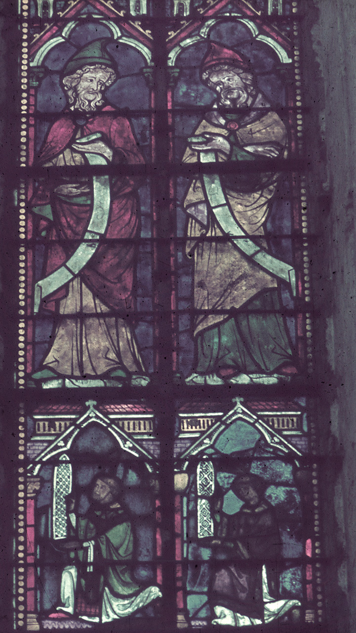 Transept, north, west bay window 2, lancet right
