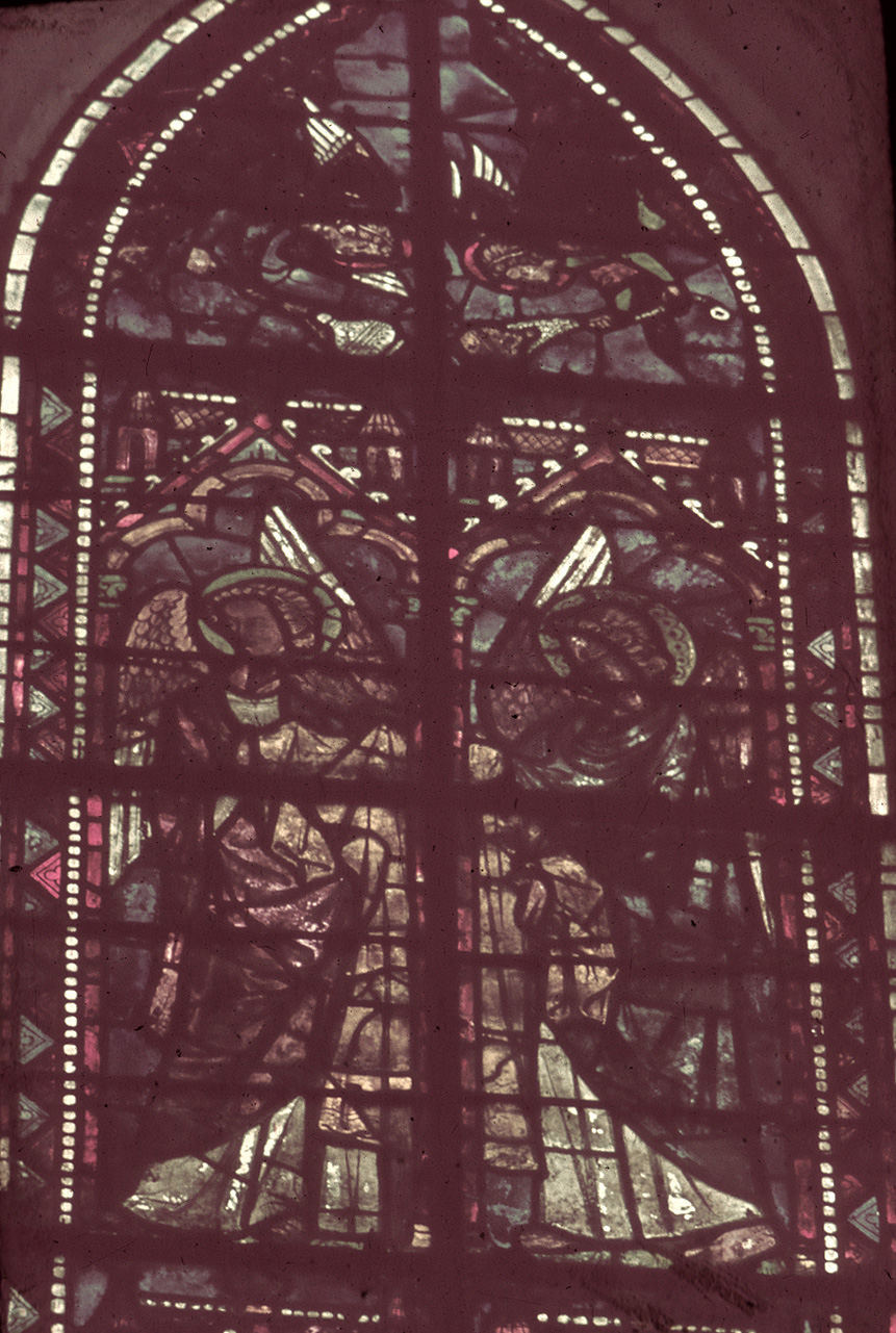 Nave, south, aisle bay window 1, lancet 2, upper register