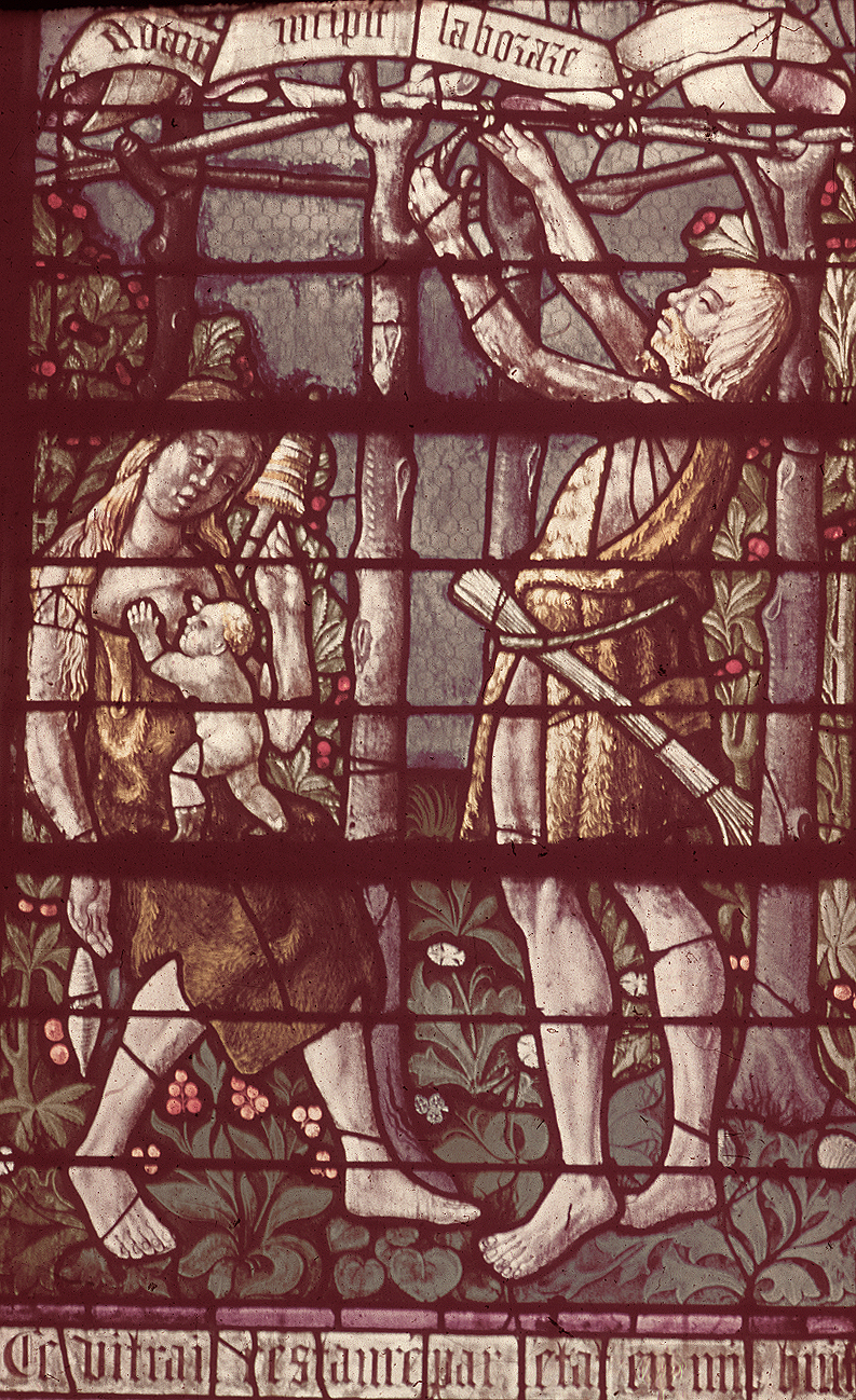 Nave, south, aisle bay window  9, lancet 1, 3rd register