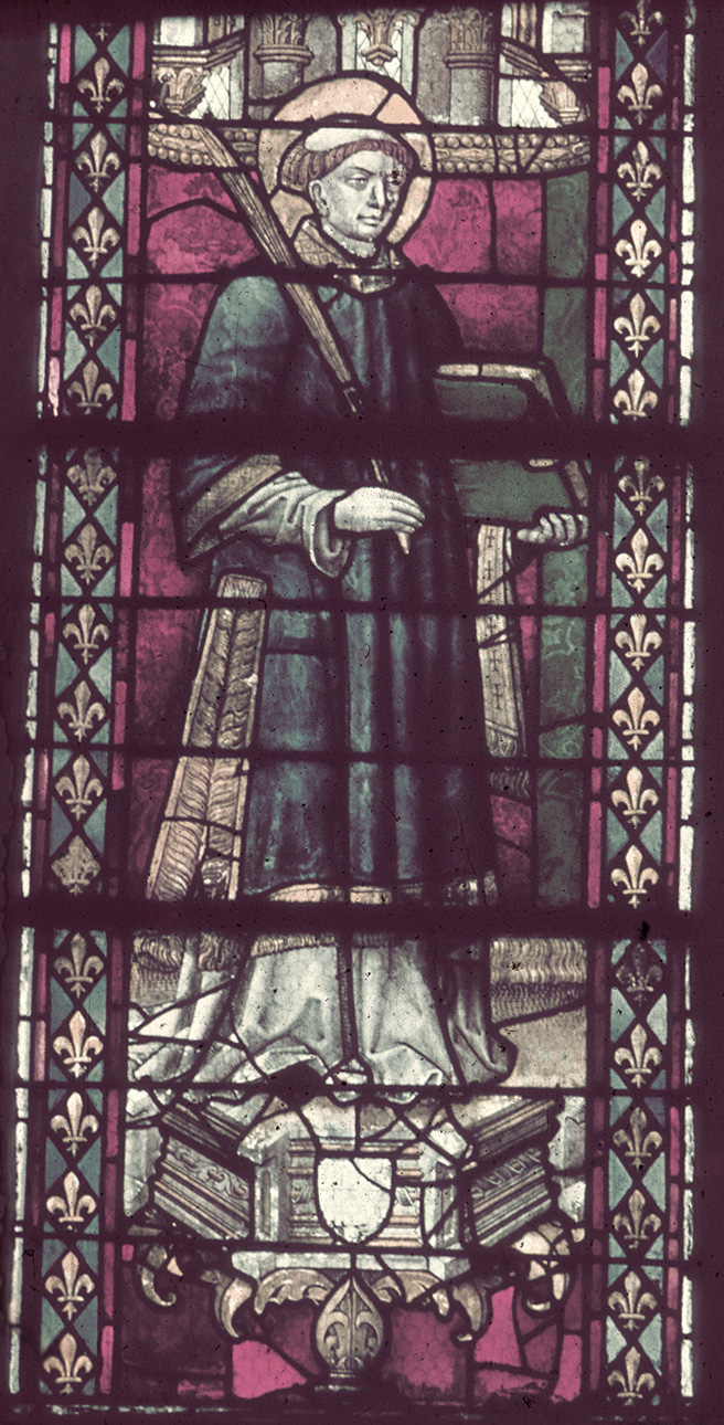 Nave, south, aisle bay window 4, lancet 1, lower register