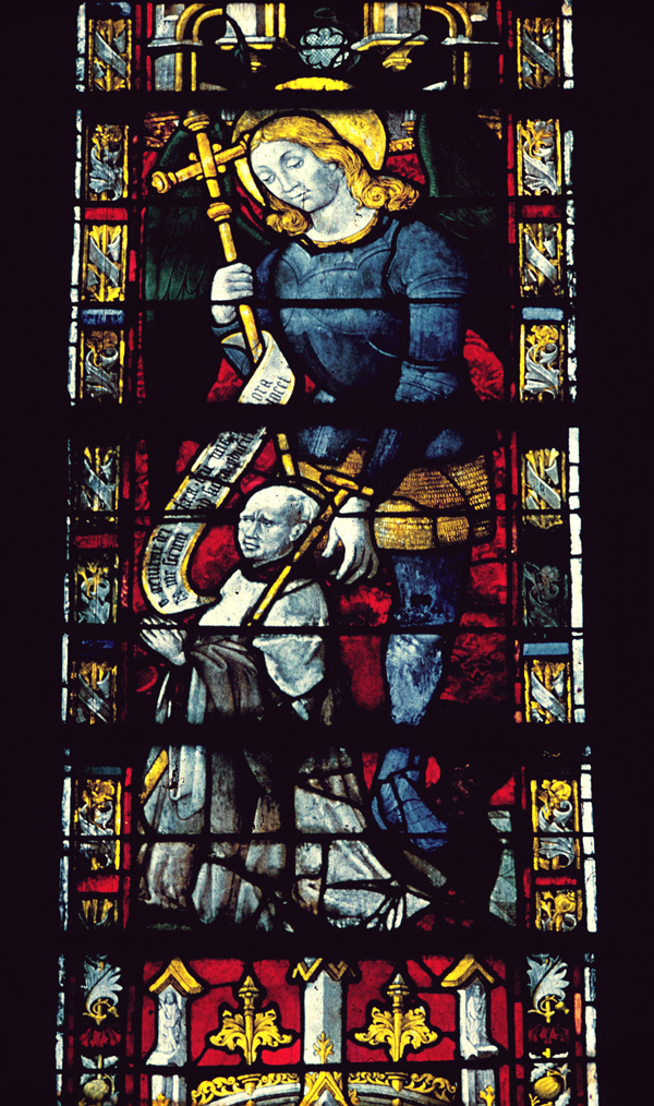 Nave, south, aisle bay window 4, lancet 3, upper register