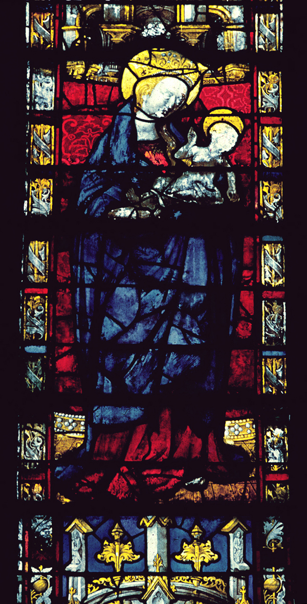 Nave, south, aisle bay window 4, lancet 2, upper register