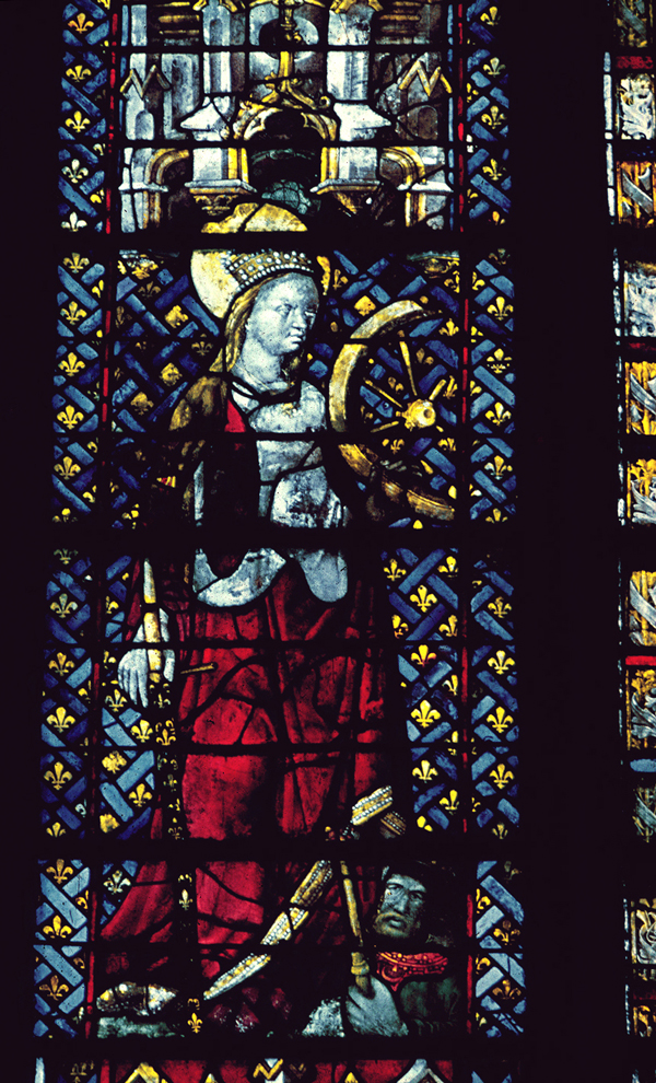Nave, south, aisle bay window 4, lancet 1, upper register