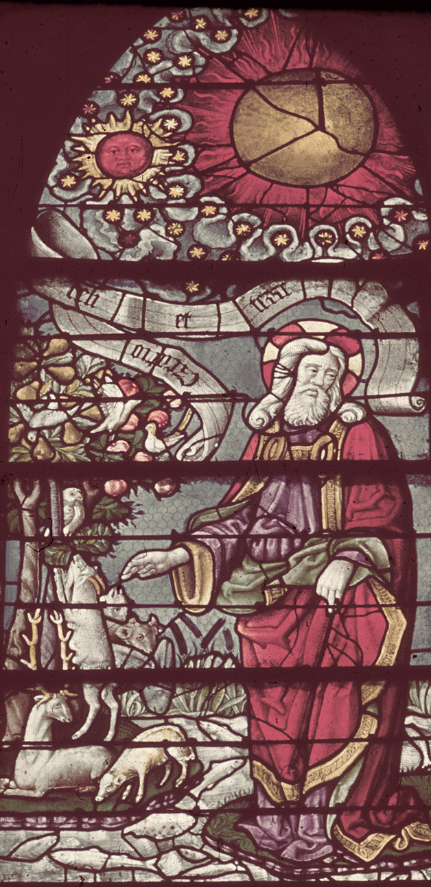 Nave, south, aisle bay window  9, lancet 1, 1st register