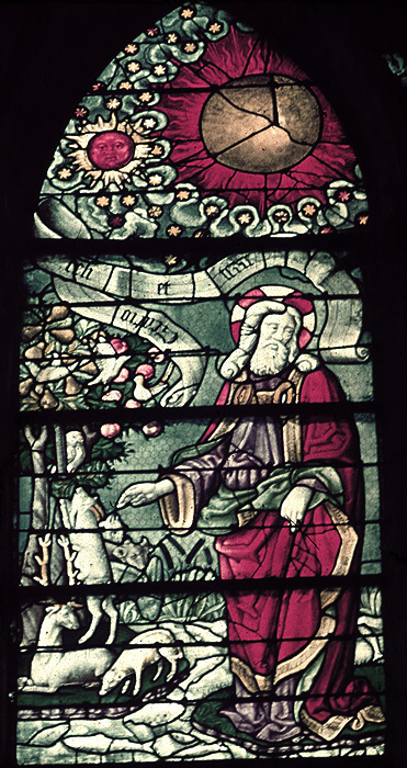 Nave, south, aisle bay window  9, lancet 1, 1st register