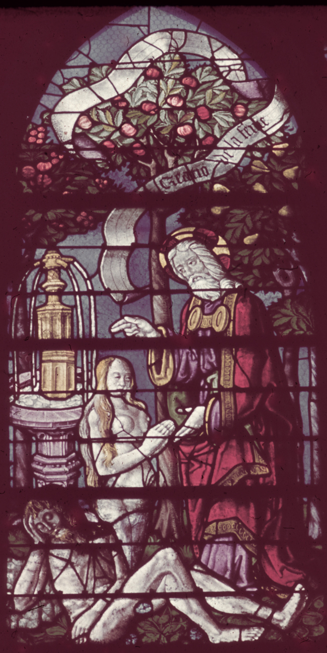 Nave, south, aisle bay window  9, lancet 3, 1st register
