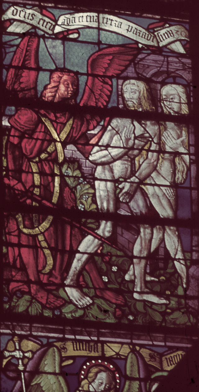 Nave, south, aisle bay window  9, lancet 4, 2nd register