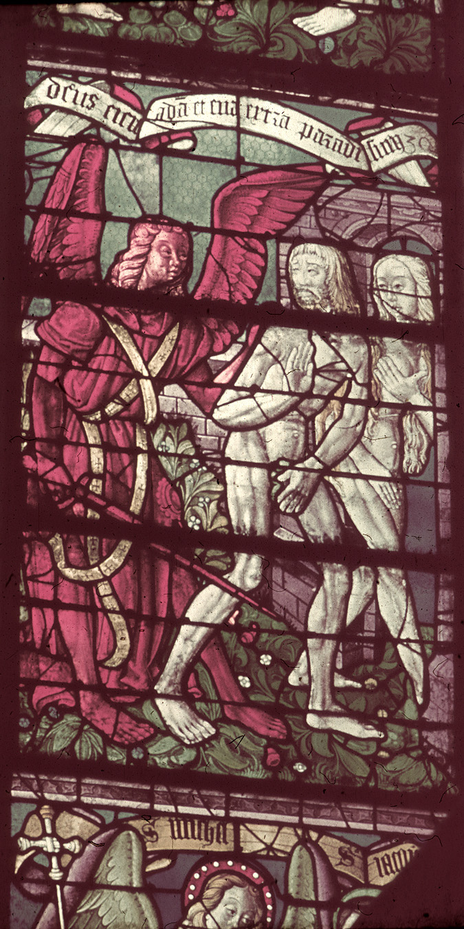 Nave, south, aisle bay window  9, lancet 4, 2nd register