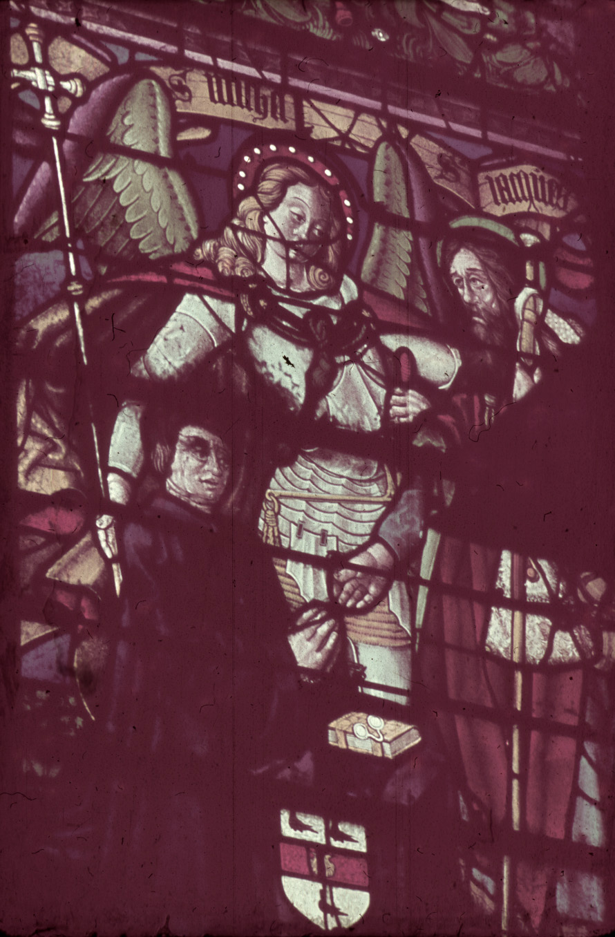 Nave, south, aisle bay window  9, lancet 4, 3rd register