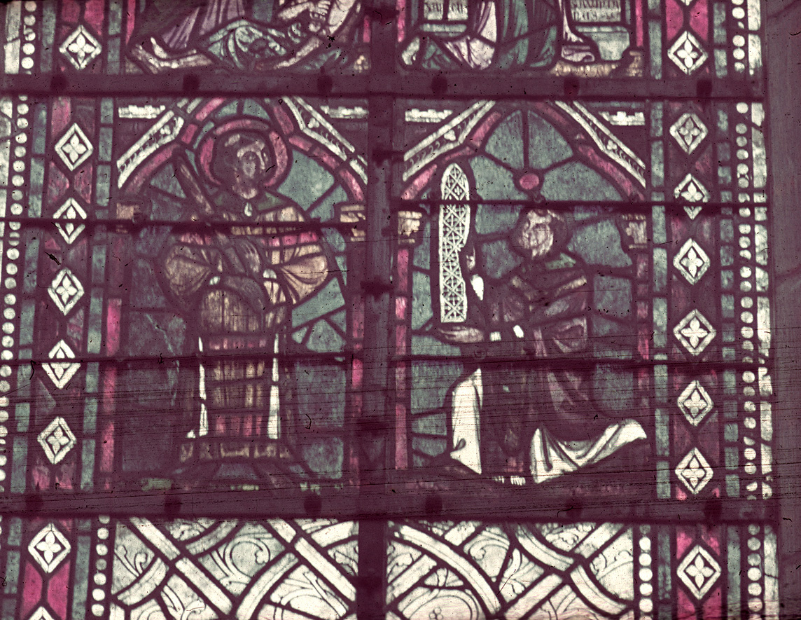 Nave, north,  aisle bay window 2, lancet 2, lower register