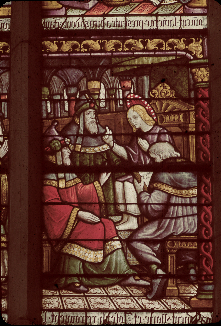 Nave, south, aisle bay window 3, lancet 1, 3rd register