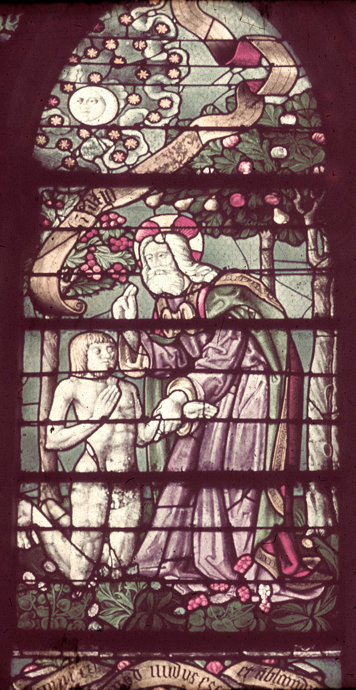Nave, south, aisle bay window  9, lancet 2, 1st  register