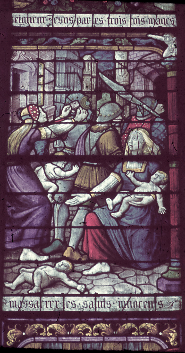 Nave, south, aisle bay window  3, lancet 4, 2nd register