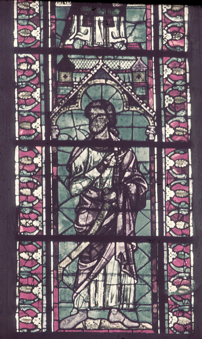 Apse, clerestory, southeast  window, lancet right