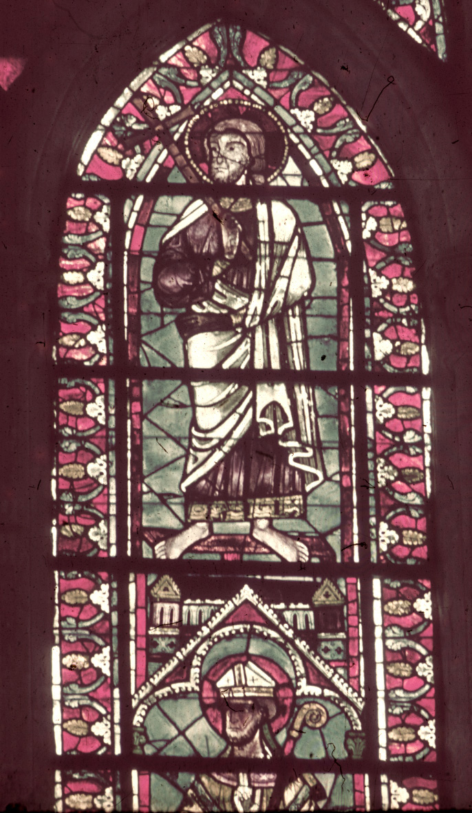 Apse, clerestory, southeast  window, lancet right