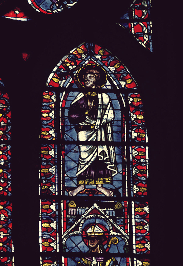 Apse, clerestory, southeast  window, lancet right
