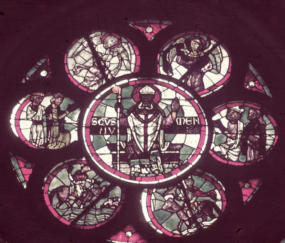 Apse, clerestory, southeast  window, oculus