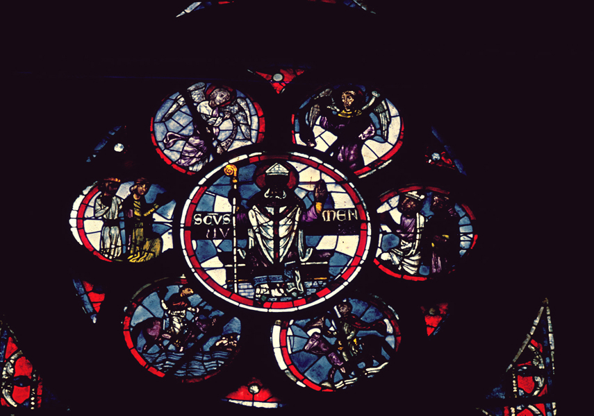 Apse, clerestory, southeast  window, oculus