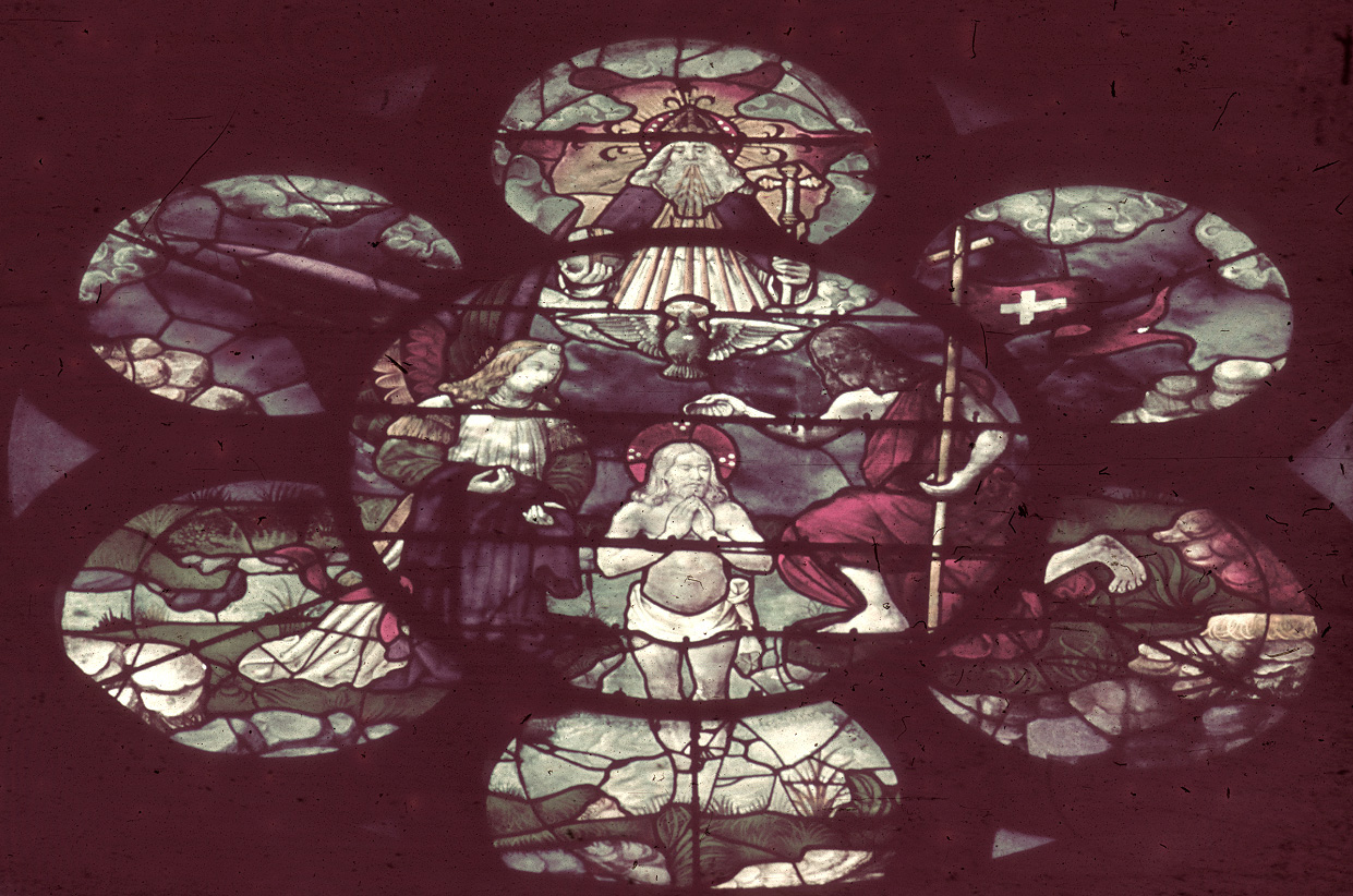 Nave, south, aisle bay window 3, oculus