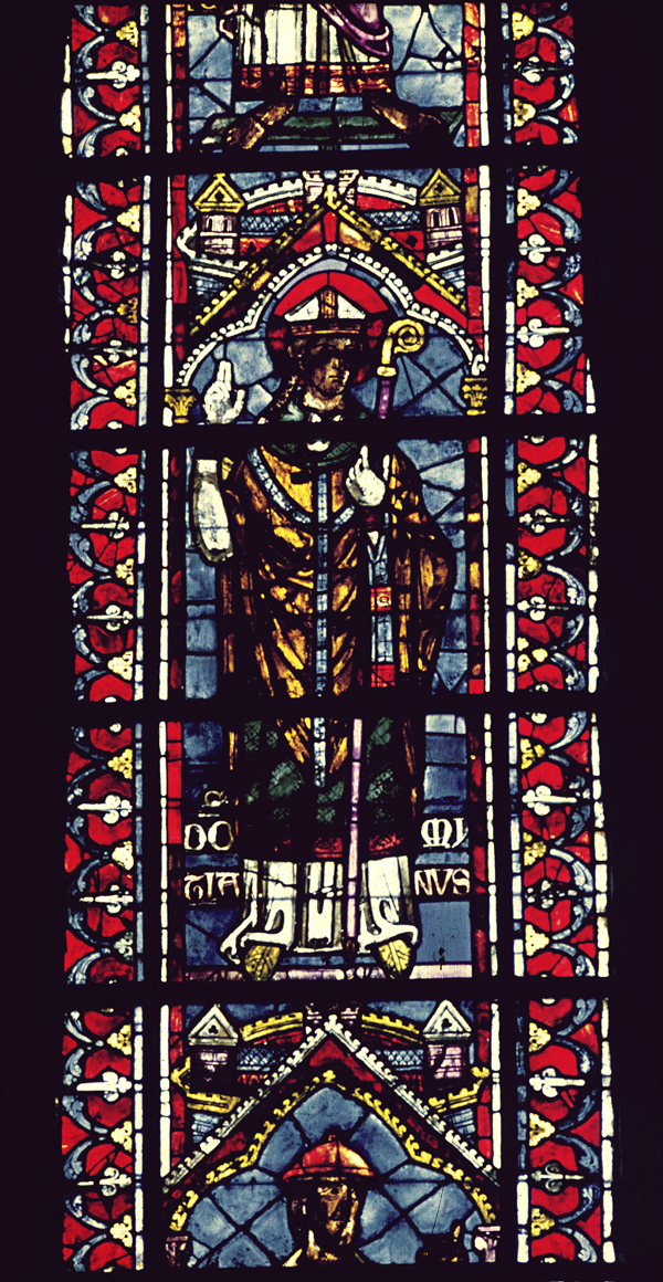 Apse, clerestory, southeast  window, lancet left