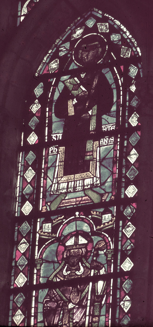 Apse, clerestory, east window, lancet left