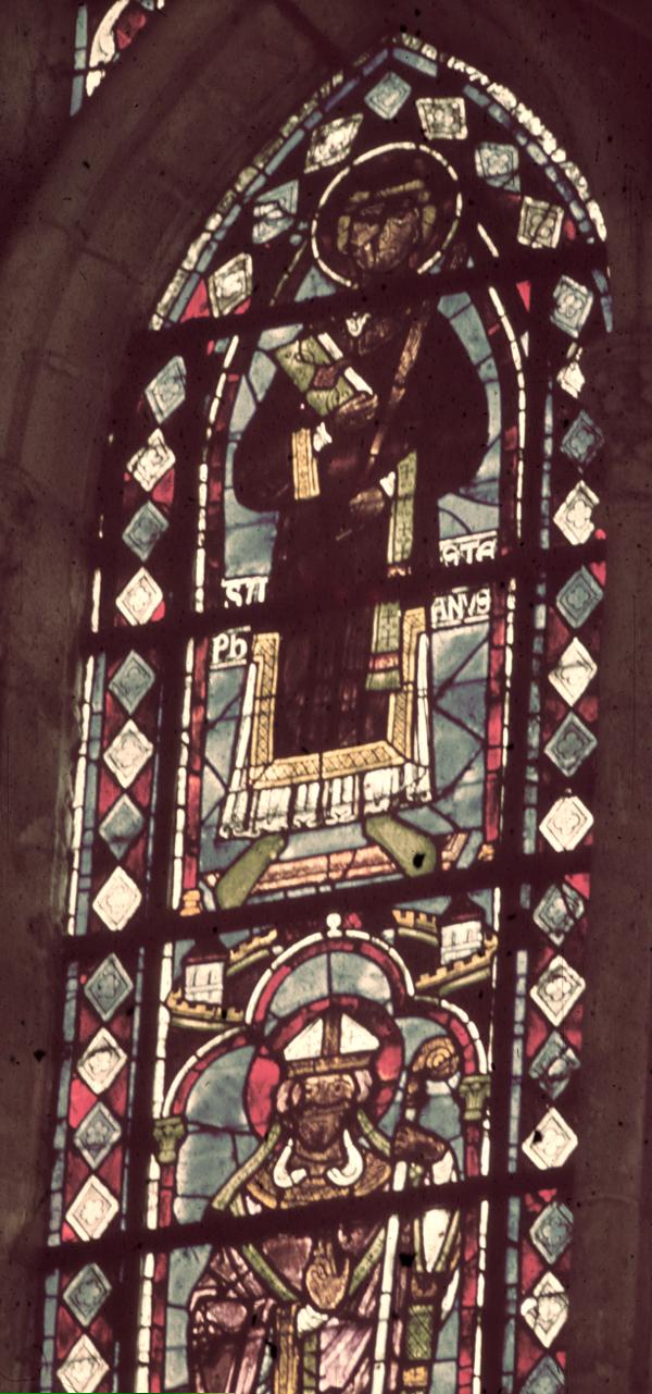 Apse, clerestory, east window,   lancet left