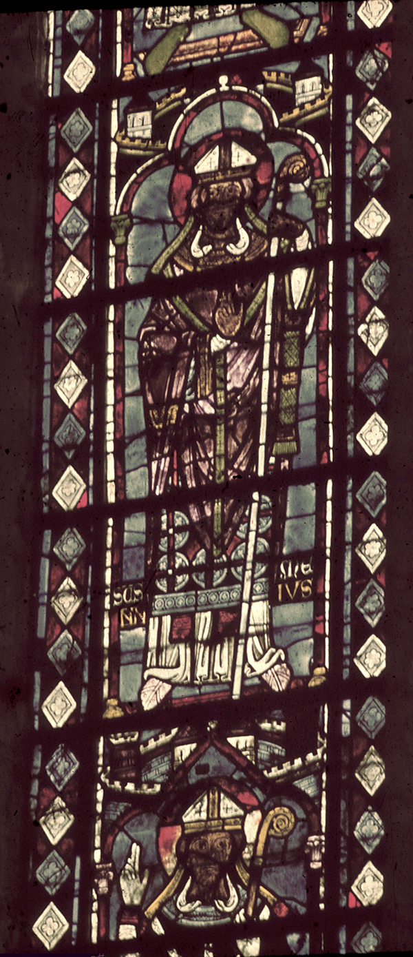 Apse, clerestory, east window, lancet left