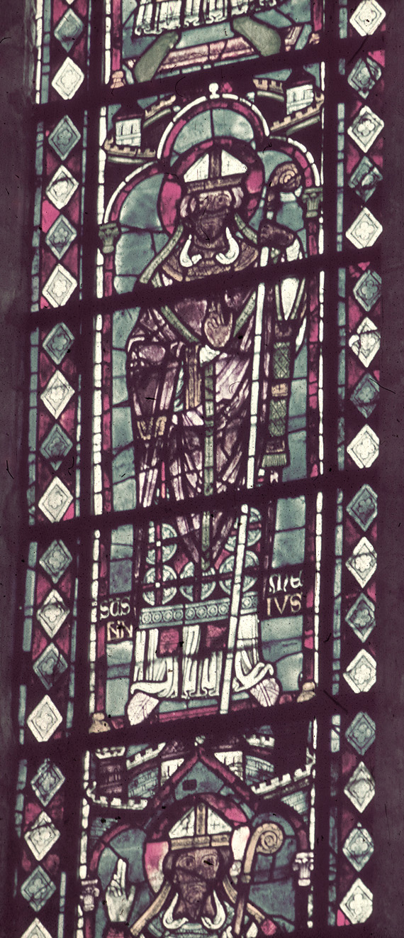 Apse, clerestory, east window, lancet left